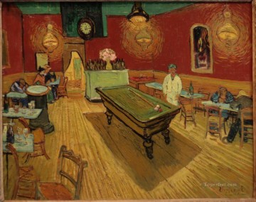 The Night Cafe dark Vincent van Gogh Oil Paintings